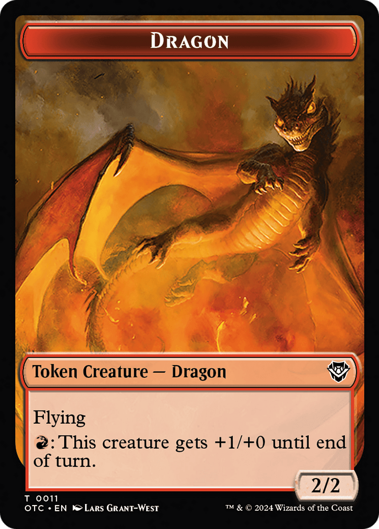 Dragon Egg // Dragon Double-Sided Token [Outlaws of Thunder Junction Commander Tokens] MTG Single Magic: The Gathering  | Multizone: Comics And Games