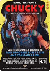 Chucky - Kardur, Doomscourge [Secret Lair Drop Series] MTG Single Magic: The Gathering  | Multizone: Comics And Games