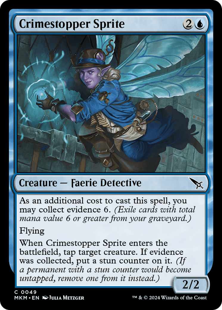 Crimestopper Sprite [Murders at Karlov Manor] MTG Single Magic: The Gathering  | Multizone: Comics And Games