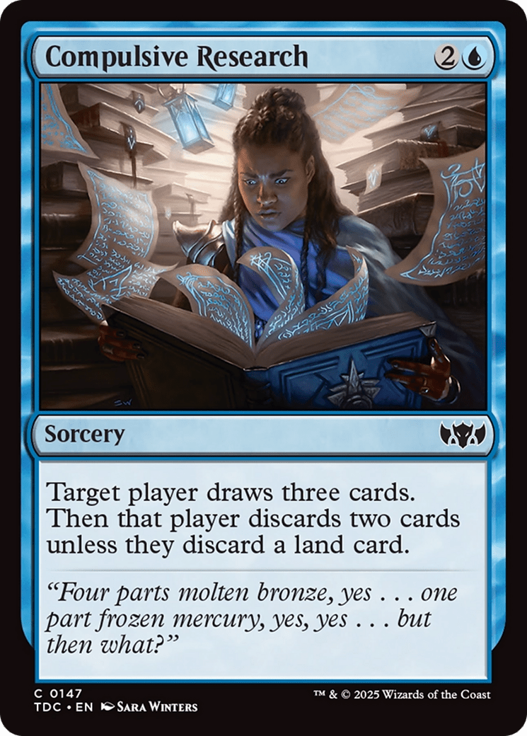 Compulsive Research [Tarkir: Dragonstorm Commander] MTG Single Magic: The Gathering  | Multizone: Comics And Games