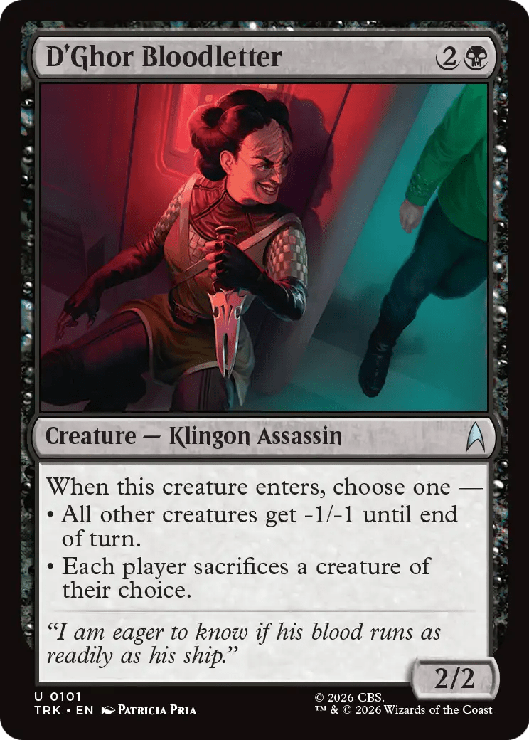 D'Ghor Bloodletter [Star Trek] MTG Single Magic: The Gathering  | Multizone: Comics And Games