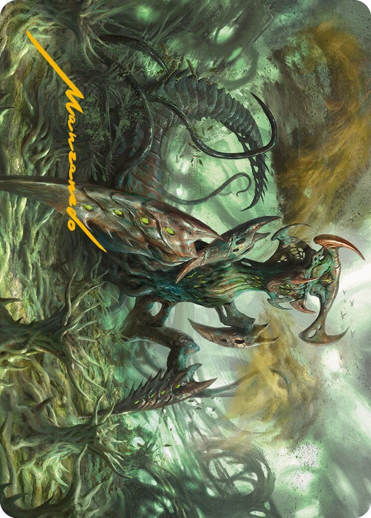 Zopandrel, Hunger Dominus Art Card (Gold-Stamped Signature) [Phyrexia: All Will Be One Art Series] MTG Single Magic: The Gathering  | Multizone: Comics And Games