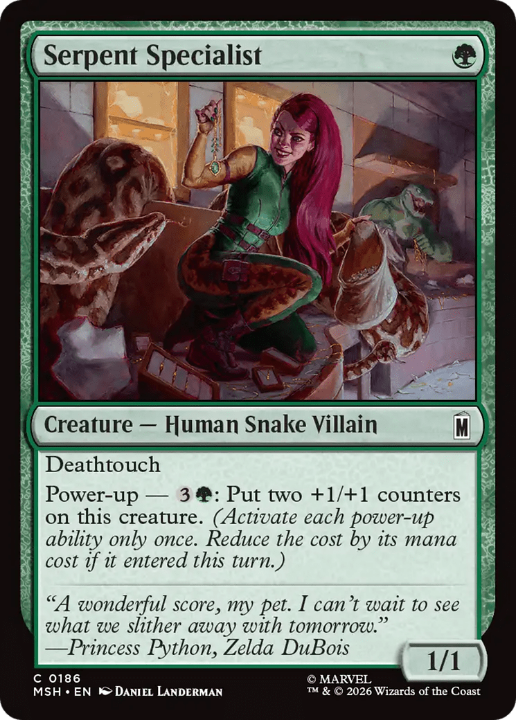 Serpent Specialist [Marvel Super Heroes] MTG Single Magic: The Gathering  | Multizone: Comics And Games