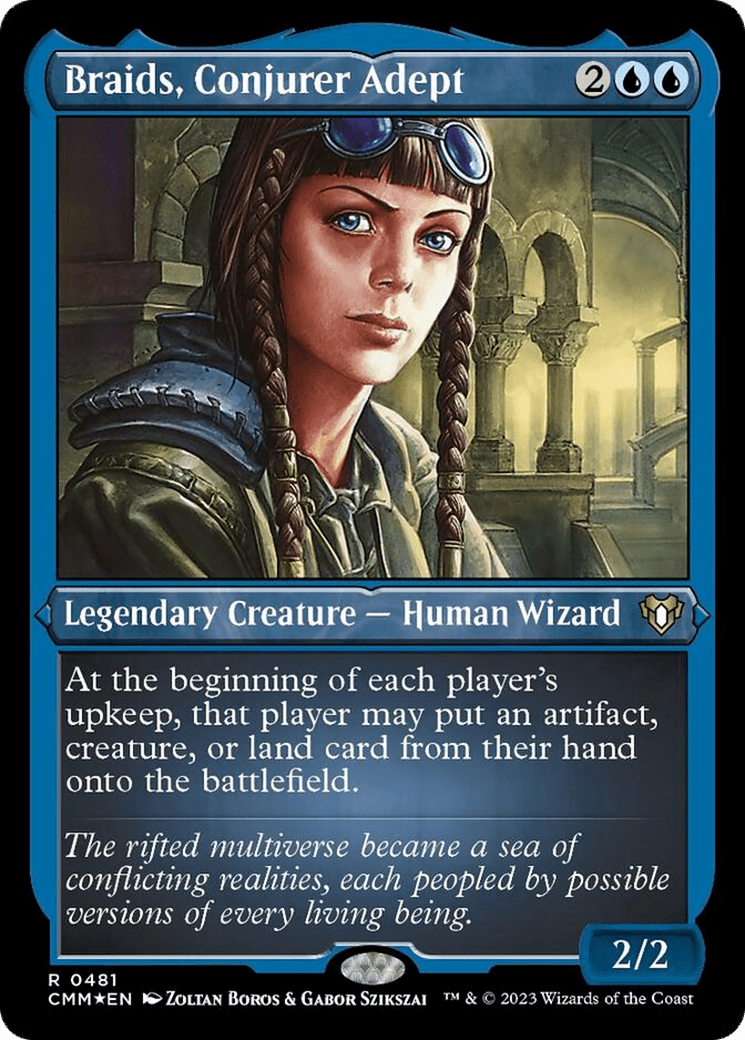 Braids, Conjurer Adept (Foil Etched) [Commander Masters] MTG Single Magic: The Gathering  | Multizone: Comics And Games