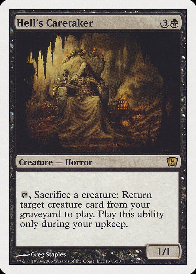 Hell's Caretaker (9th Edition) [Oversize Cards] MTG Single Magic: The Gathering  | Multizone: Comics And Games