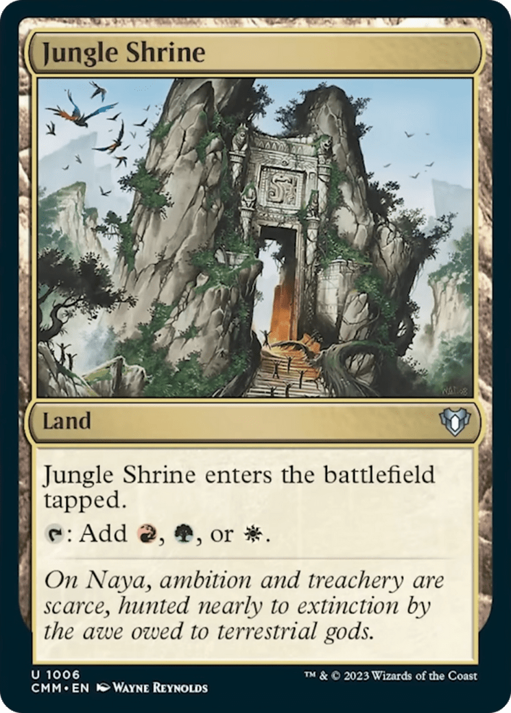 Jungle Shrine [Commander Masters] MTG Single Magic: The Gathering  | Multizone: Comics And Games