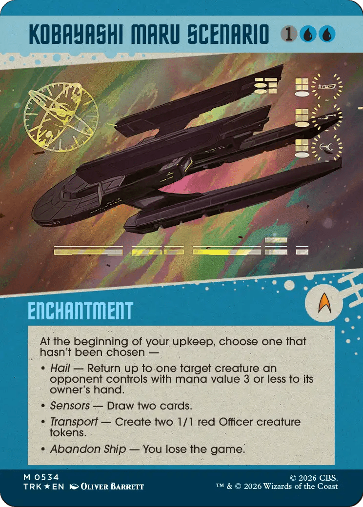 Kobayashi Maru Scenario (Showcase) (Surge Foil) [Star Trek] MTG Single Magic: The Gathering  | Multizone: Comics And Games