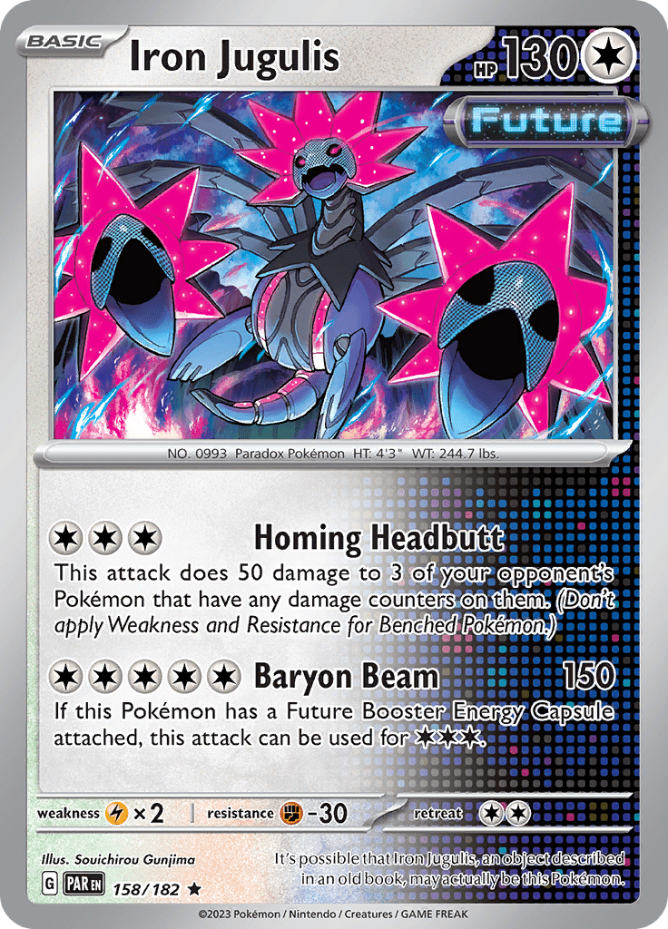 Iron Jugulis (158/182) [Scarlet & Violet: Paradox Rift] Pokemon Single Pokémon  | Multizone: Comics And Games