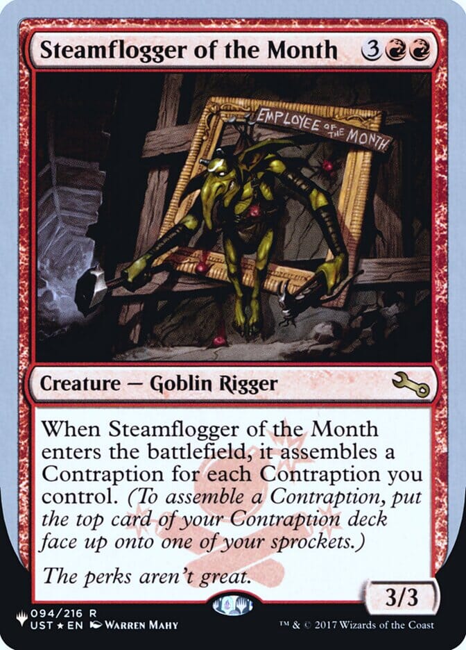 Steamflogger of the Month (Unfinity Foil Edition) [The List] MTG Single Magic: The Gathering  | Multizone: Comics And Games