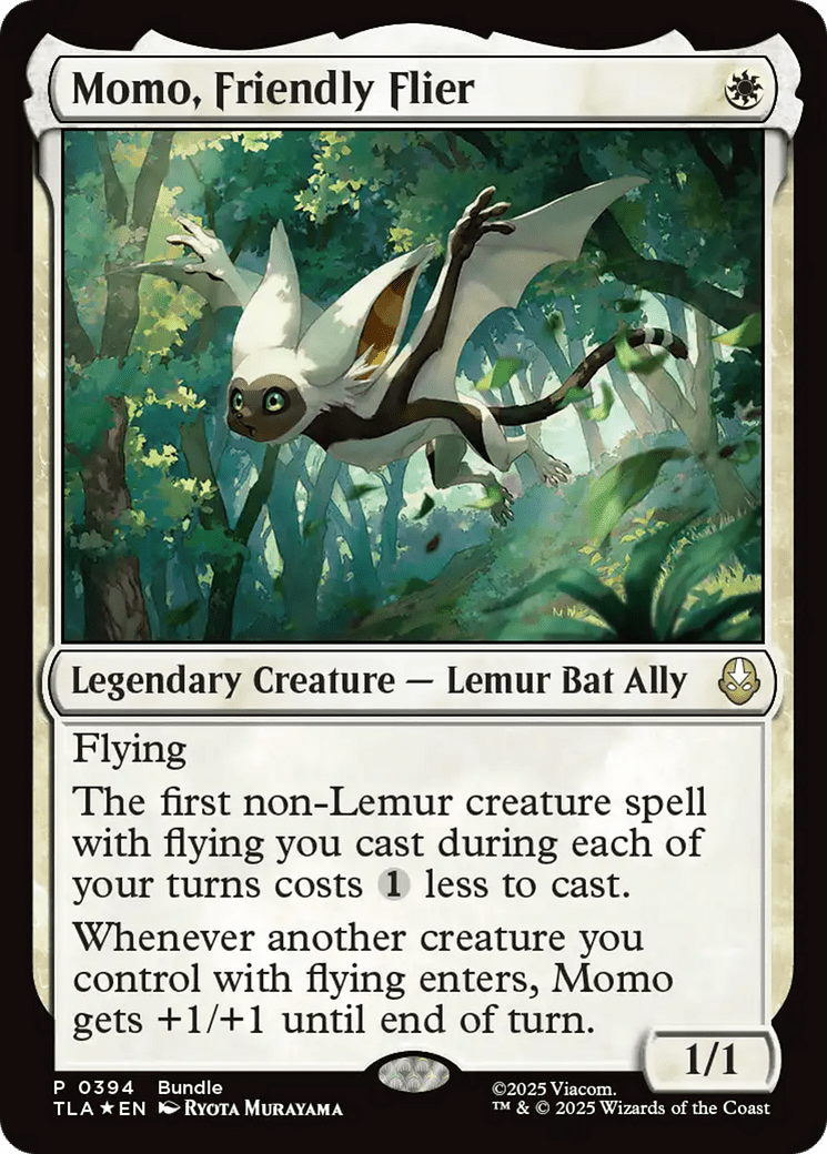 Momo, Friendly Flier (Bundle) [Avatar: The Last Airbender Promos] MTG Single Magic: The Gathering  | Multizone: Comics And Games