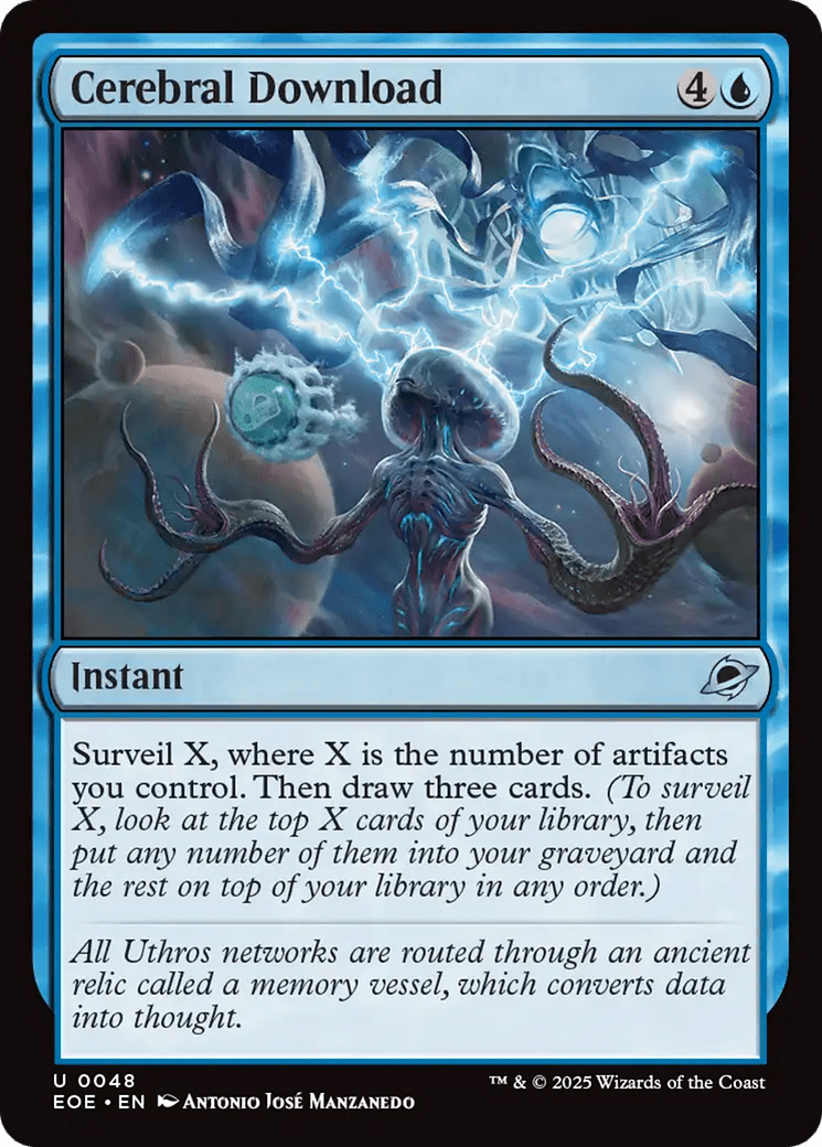 Cerebral Download [Edge of Eternities] MTG Single Magic: The Gathering  | Multizone: Comics And Games