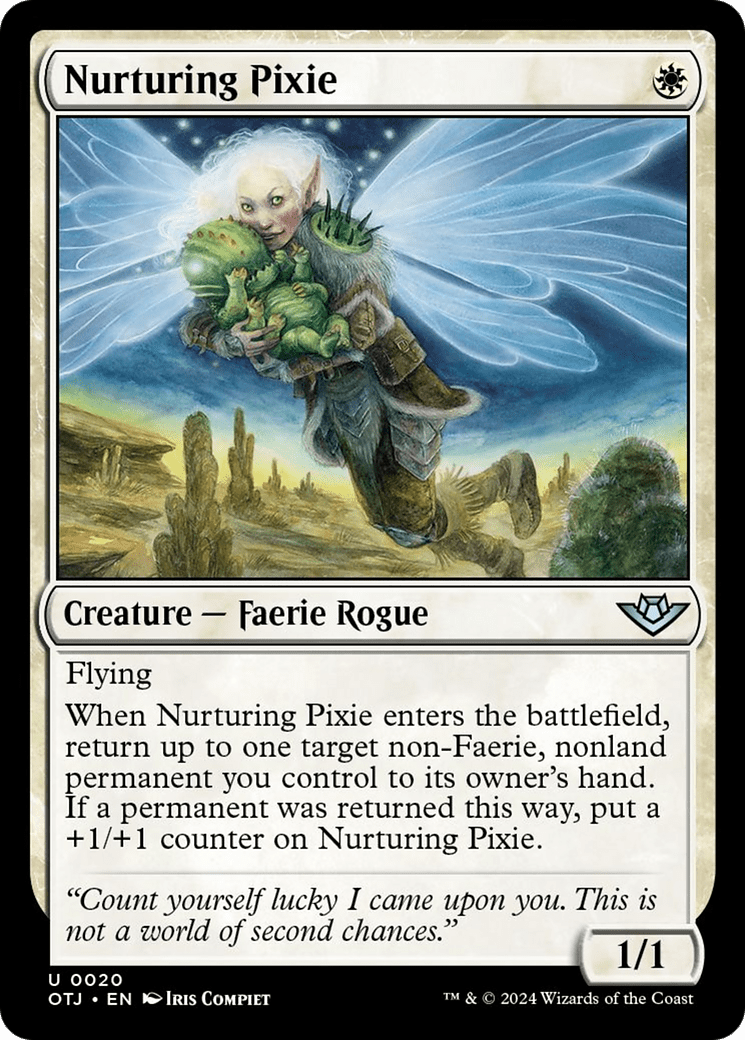 Nurturing Pixie [Outlaws of Thunder Junction] MTG Single Magic: The Gathering  | Multizone: Comics And Games