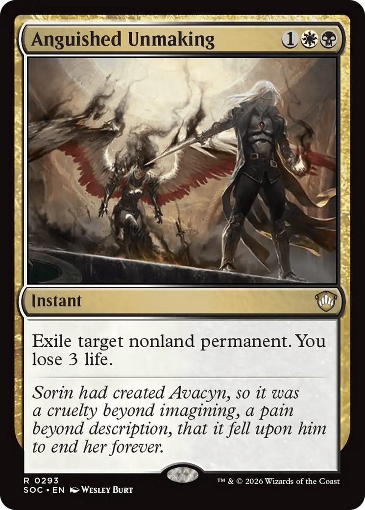 Anguished Unmaking [Secrets of Strixhaven Commander] MTG Single Magic: The Gathering  | Multizone: Comics And Games