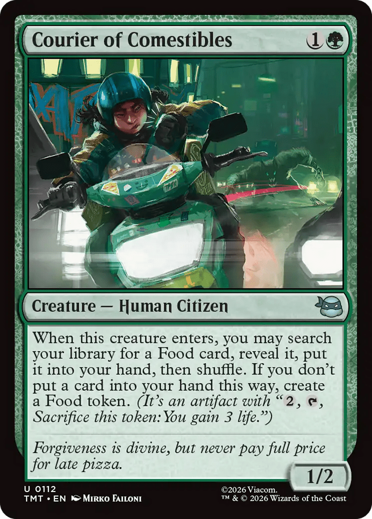 Courier of Comestibles [Teenage Mutant Ninja Turtles] MTG Single Magic: The Gathering  | Multizone: Comics And Games