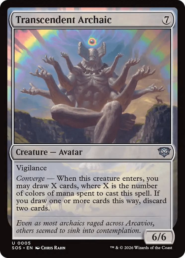 Transcendent Archaic [Secrets of Strixhaven] MTG Single Magic: The Gathering  | Multizone: Comics And Games