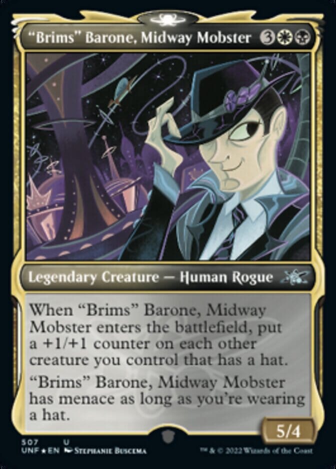 "Brims" Barone, Midway Mobster (Showcase) (Galaxy Foil) [Unfinity] | Multizone: Comics And Games