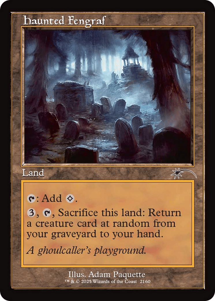 Haunted Fengraf (Retro Frame) [Secret Lair Drop Series] MTG Single Magic: The Gathering  | Multizone: Comics And Games
