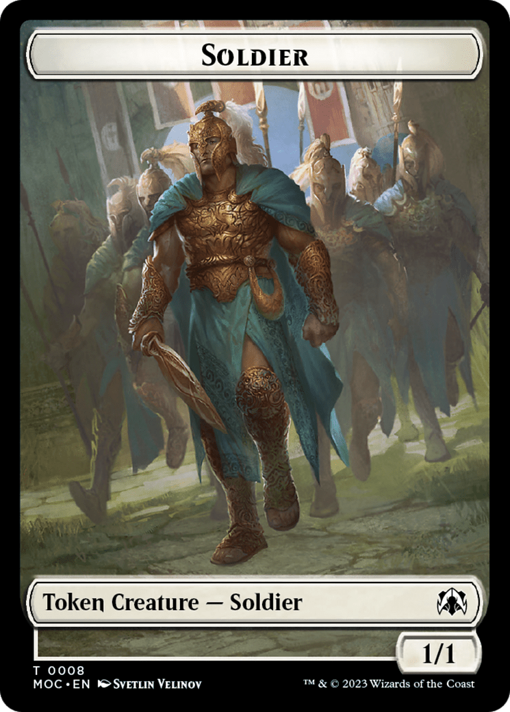 Soldier // Insect Double-Sided Token [March of the Machine Commander Tokens] MTG Single Magic: The Gathering  | Multizone: Comics And Games