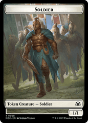 Soldier // Insect Double-Sided Token [March of the Machine Commander Tokens] MTG Single Magic: The Gathering  | Multizone: Comics And Games