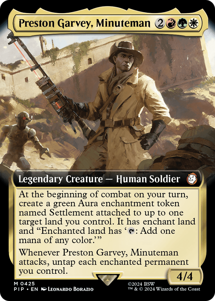 Preston Garvey, Minuteman (Extended Art) [Fallout] MTG Single Magic: The Gathering  | Multizone: Comics And Games