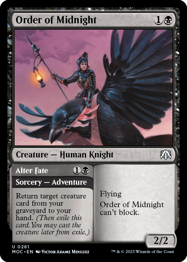 Order of Midnight // Alter Fate [March of the Machine Commander] MTG Single Magic: The Gathering  | Multizone: Comics And Games