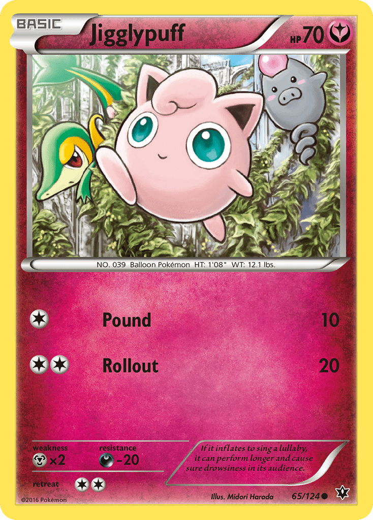 Jigglypuff (65/124) [XY: Fates Collide] Pokemon Single Pokémon  | Multizone: Comics And Games