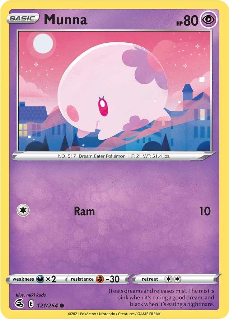 Munna (121/264) [Sword & Shield: Fusion Strike] Pokemon Single Pokémon  | Multizone: Comics And Games