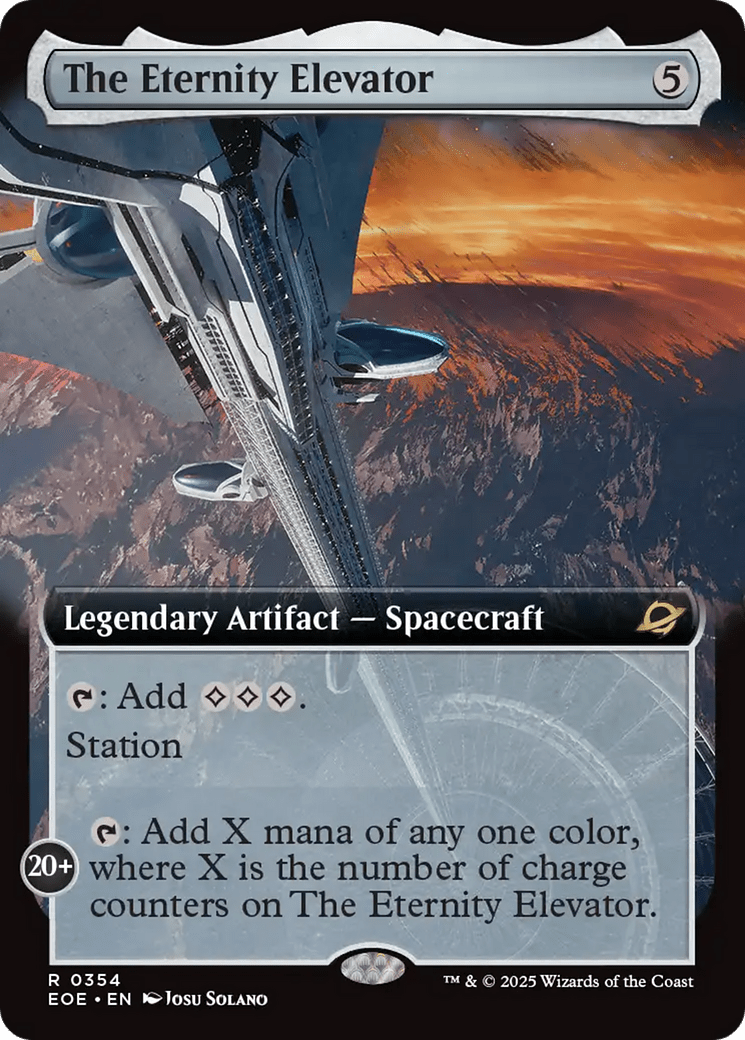 The Eternity Elevator (Extended Art) [Edge of Eternities] MTG Single Magic: The Gathering  | Multizone: Comics And Games