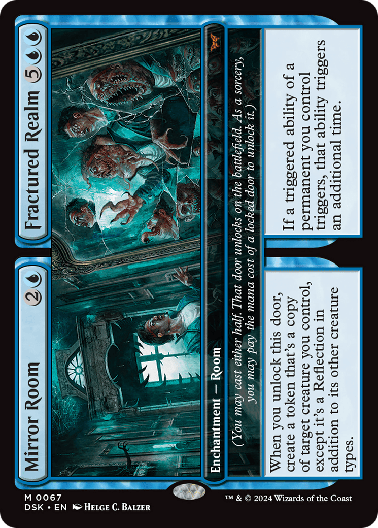 Mirror Room // Fractured Realm [Duskmourn: House of Horror] MTG Single Magic: The Gathering  | Multizone: Comics And Games