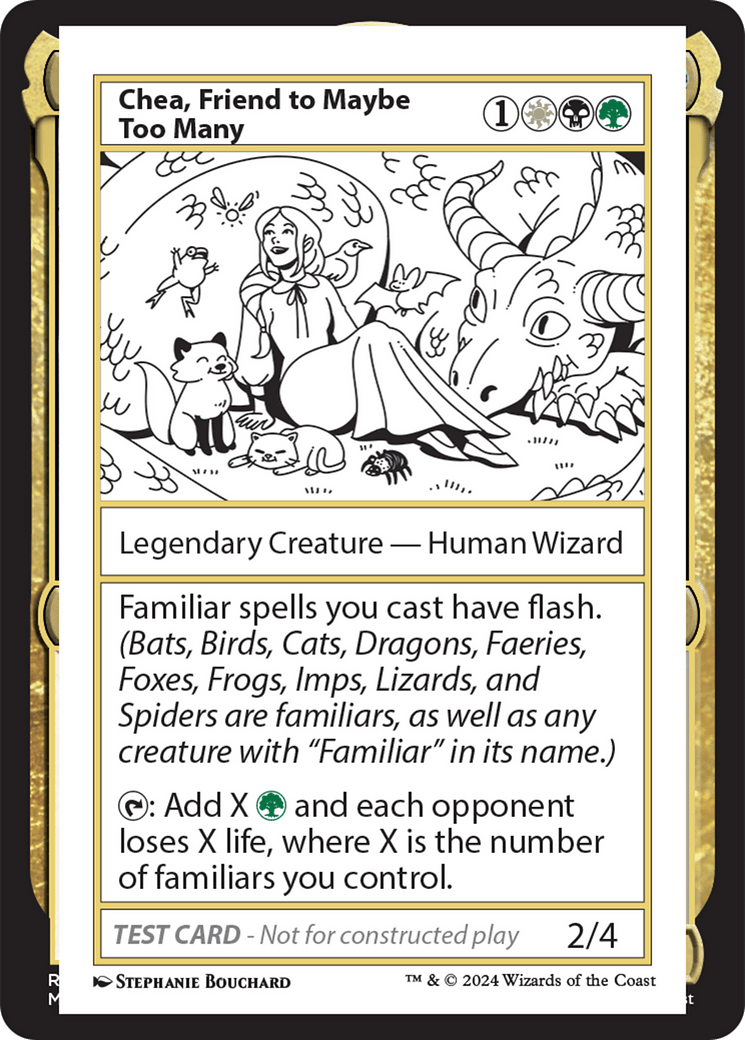 Chea, Friend to Maybe Too Many [Mystery Booster 2 Playtest Cards] MTG Single Magic: The Gathering  | Multizone: Comics And Games