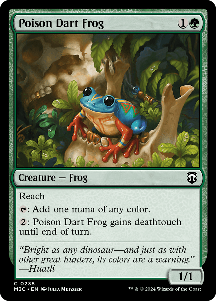 Poison Dart Frog (Ripple Foil) [Modern Horizons 3 Commander] MTG Single Magic: The Gathering  | Multizone: Comics And Games