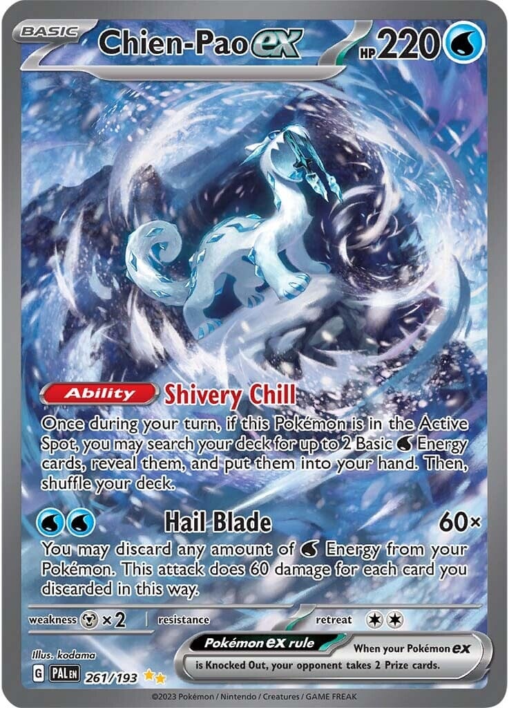 Chien-Pao ex (261/193) [Scarlet & Violet: Paldea Evolved] Pokemon Single Pokémon  | Multizone: Comics And Games