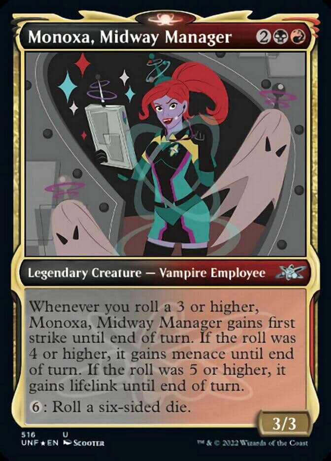 Monoxa, Midway Manager (Showcase) (Galaxy Foil) [Unfinity] | Multizone: Comics And Games