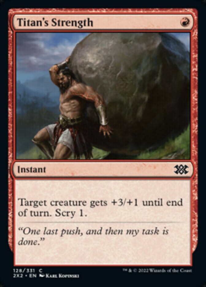 Titan's Strength [Double Masters 2022] MTG Single Magic: The Gathering  | Multizone: Comics And Games