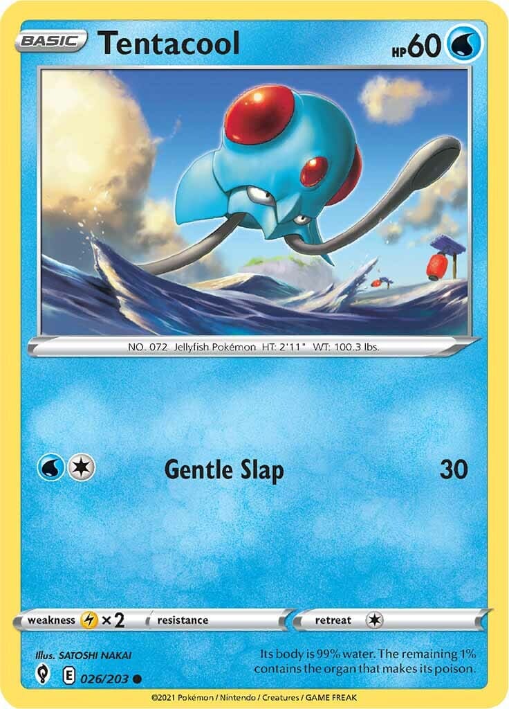 Tentacool (026/203) [Sword & Shield: Evolving Skies] Pokemon Single Pokémon  | Multizone: Comics And Games
