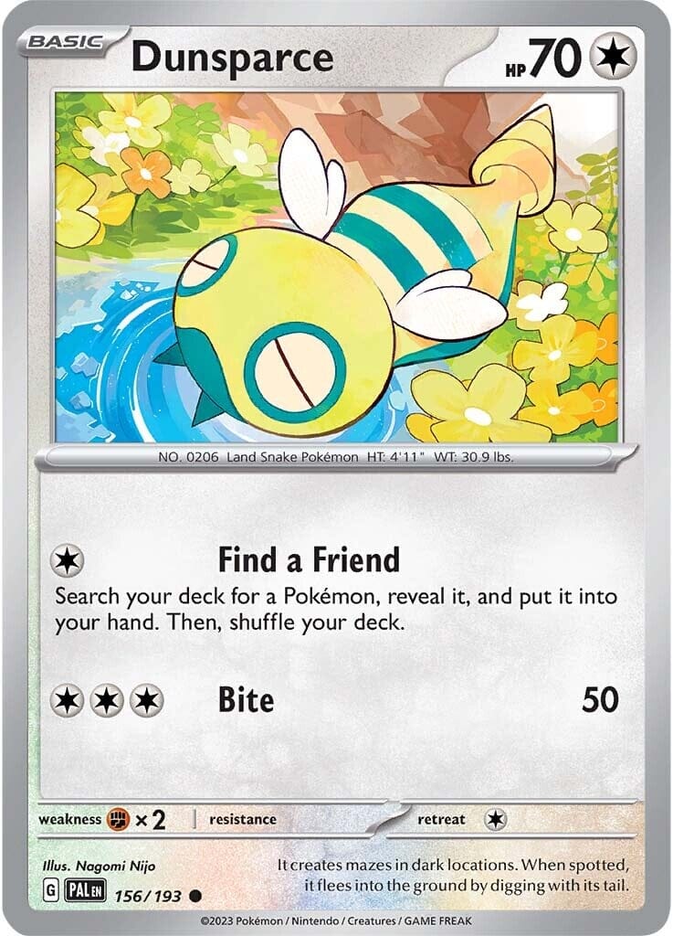 Dunsparce (156/193) [Scarlet & Violet: Paldea Evolved] Pokemon Single Pokémon  | Multizone: Comics And Games