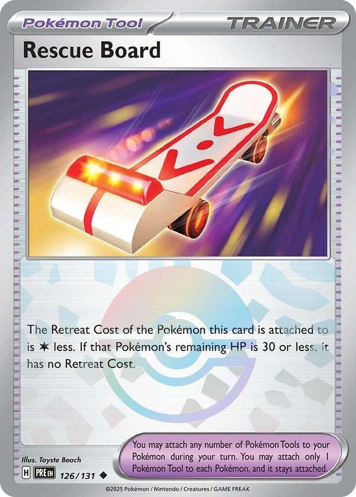 Rescue Board (126/131) (Poke Ball Pattern) [Scarlet & Violet: Prismatic Evolutions] Pokemon Single Pokémon  | Multizone: Comics And Games