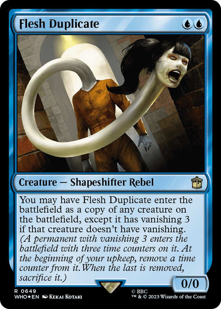 Flesh Duplicate (Surge Foil) [Doctor Who] MTG Single Magic: The Gathering  | Multizone: Comics And Games