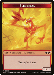 Elemental (02) // Zombie Double-Sided Token [March of the Machine Tokens] MTG Single Magic: The Gathering  | Multizone: Comics And Games
