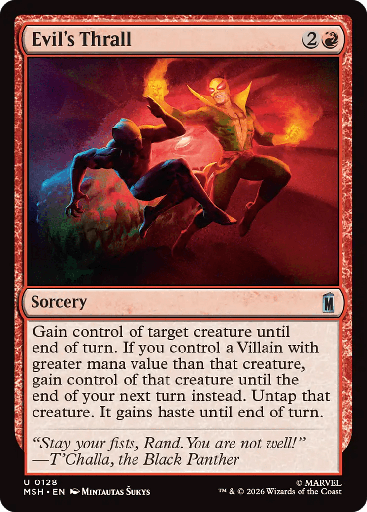 Evil's Thrall [Marvel Super Heroes] MTG Single Magic: The Gathering  | Multizone: Comics And Games