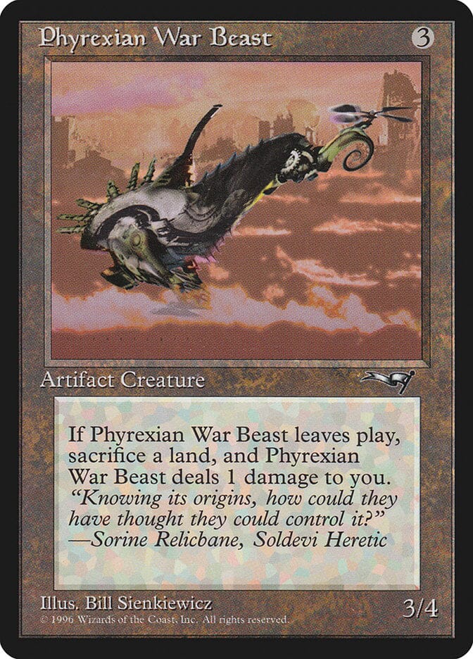 Phyrexian War Beast (Signature on Left) [Alliances] MTG Single Magic: The Gathering  | Multizone: Comics And Games