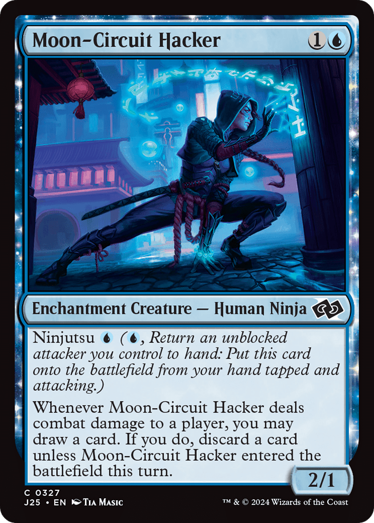 Moon-Circuit Hacker [Foundations Jumpstart] MTG Single Magic: The Gathering  | Multizone: Comics And Games