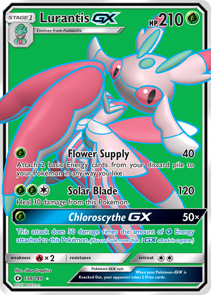 Lurantis GX (138/149) [Sun & Moon: Base Set] Pokemon Single Pokémon  | Multizone: Comics And Games