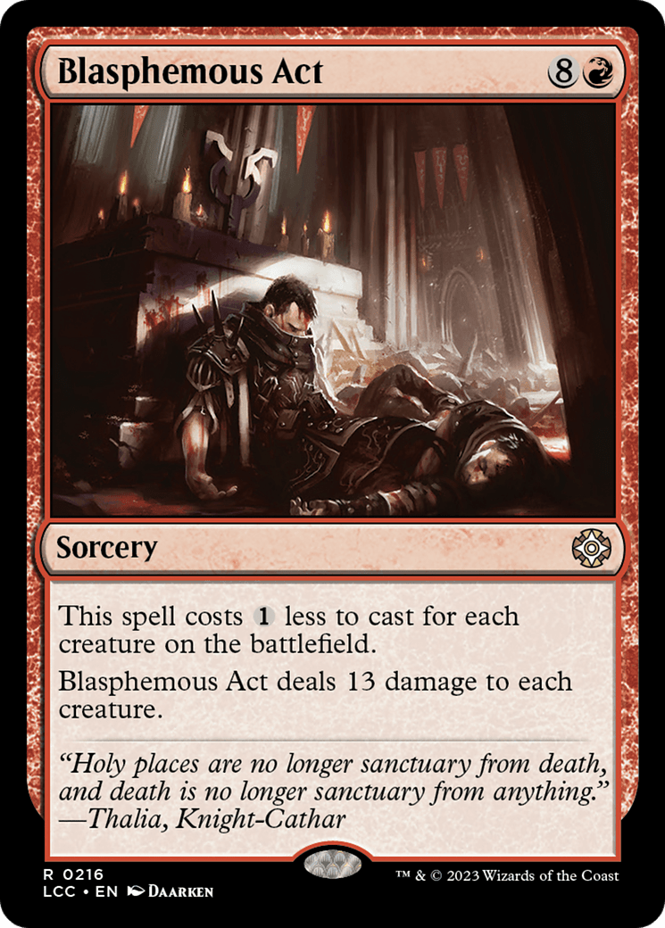Blasphemous Act [The Lost Caverns of Ixalan Commander] MTG Single Magic: The Gathering  | Multizone: Comics And Games