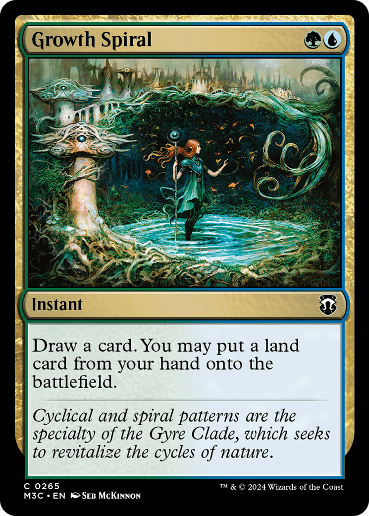 Growth Spiral (Ripple Foil) [Modern Horizons 3 Commander] MTG Single Magic: The Gathering  | Multizone: Comics And Games