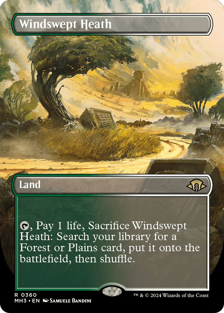 Windswept Heath (Borderless) [Modern Horizons 3] MTG Single Magic: The Gathering  | Multizone: Comics And Games