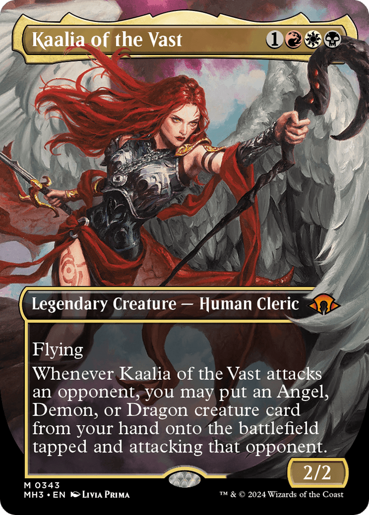 Kaalia of the Vast (Borderless) (0343) [Modern Horizons 3] MTG Single Magic: The Gathering  | Multizone: Comics And Games