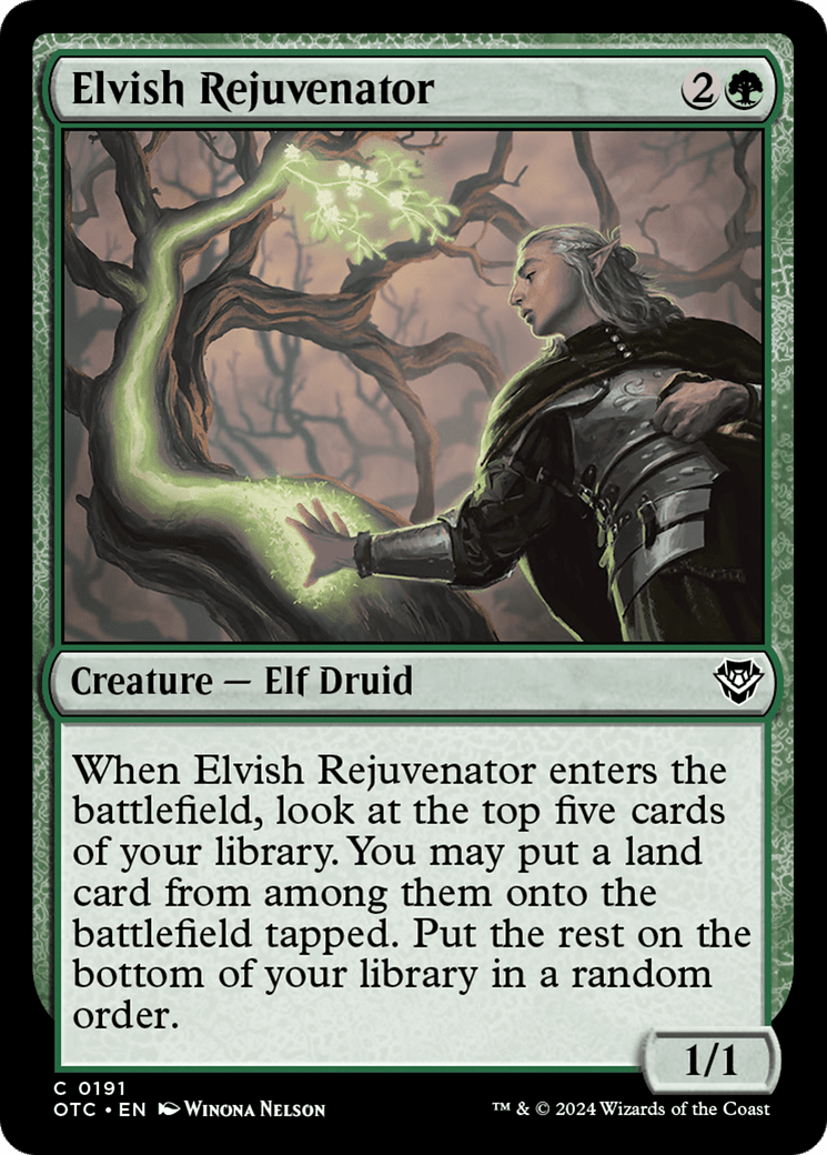 Elvish Rejuvenator [Outlaws of Thunder Junction Commander] MTG Single Magic: The Gathering  | Multizone: Comics And Games