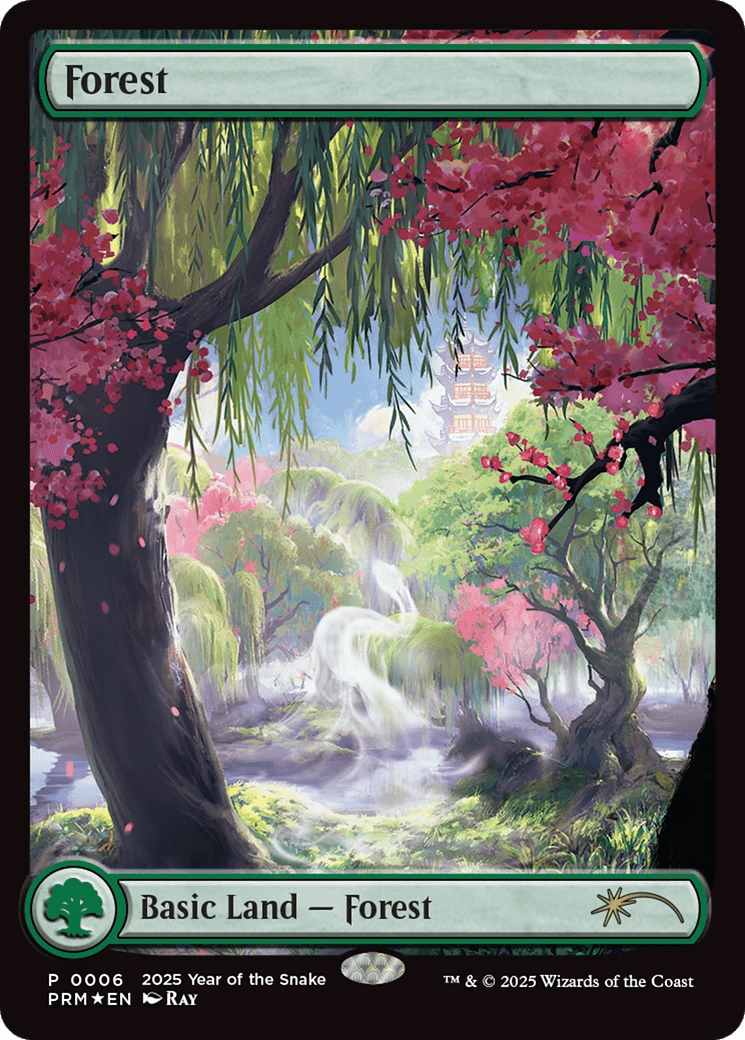 Forest (Year of the Snake 2025) [Standard Showdown Promos] MTG Single Magic: The Gathering  | Multizone: Comics And Games
