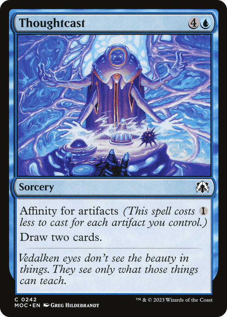 Thoughtcast [March of the Machine Commander] MTG Single Magic: The Gathering  | Multizone: Comics And Games